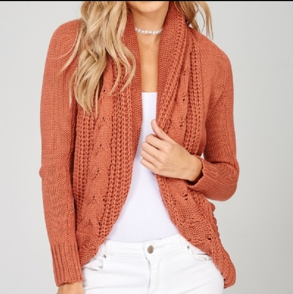Rust Shrug Cardigan - Picture 3 of 4